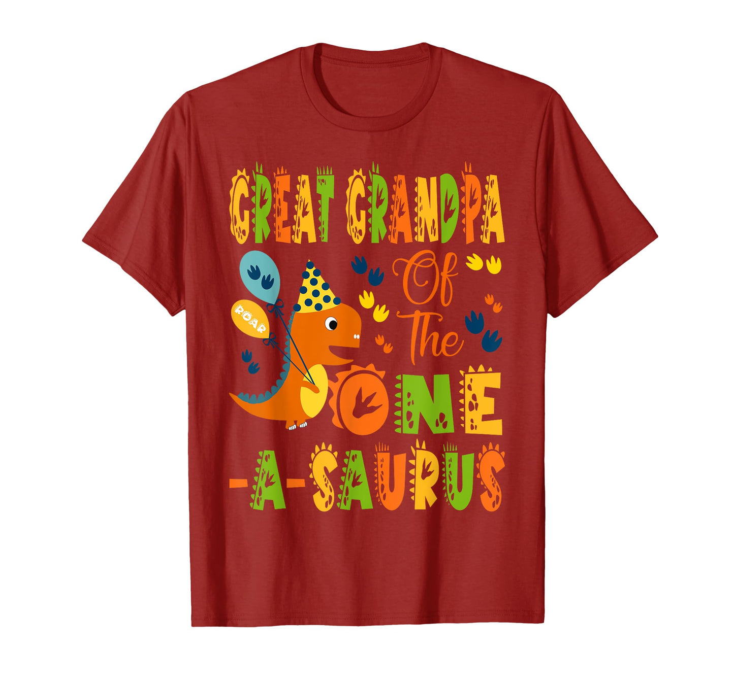 Great Grandpa of The One-A-Saurus 1St Birthday Dinosaur T-Shirt
