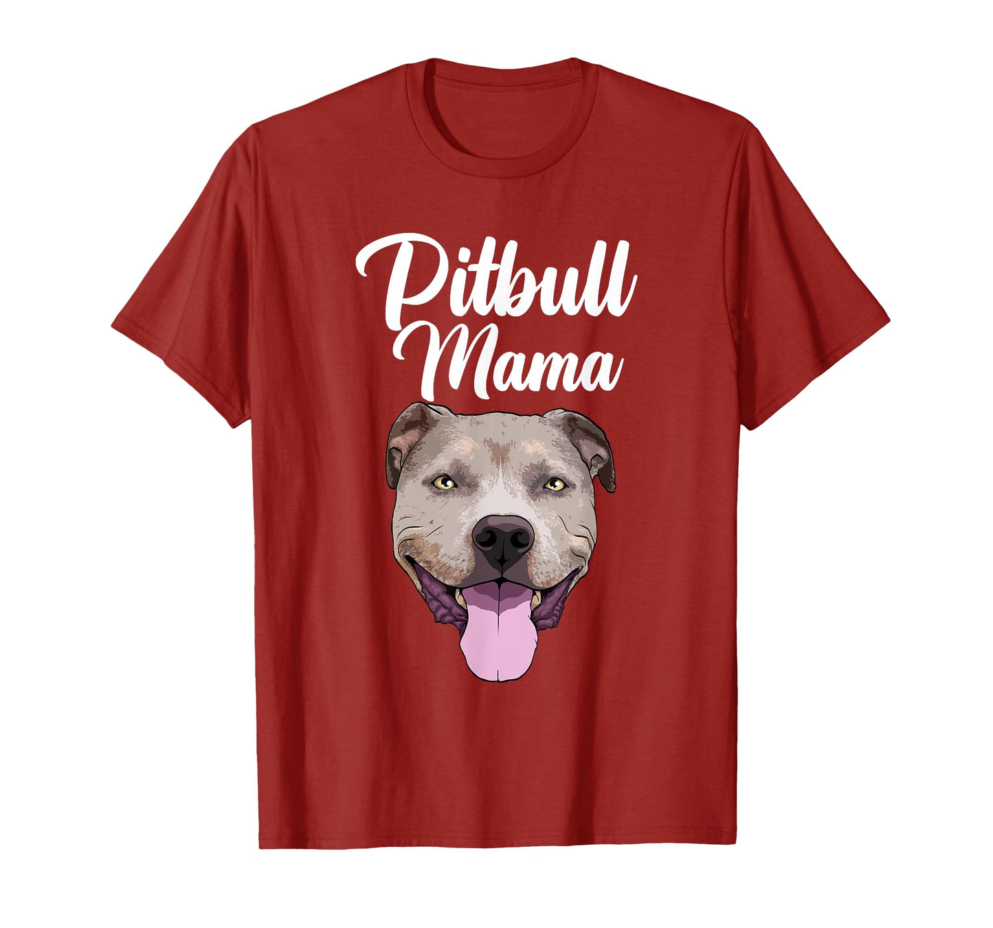 Cool Pitbull Mom For Women Mama Pitbull Owner Dog Lover T-Shirt