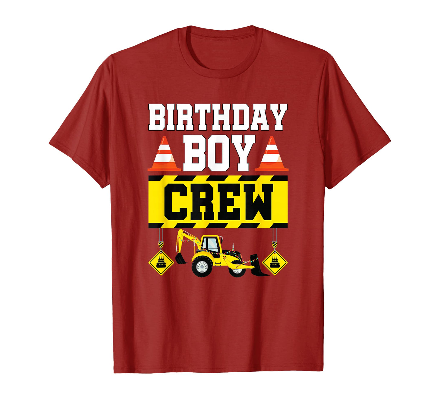 Birthday Boy Crew Shirt For Boys Kids Construction Crew T-Shirt