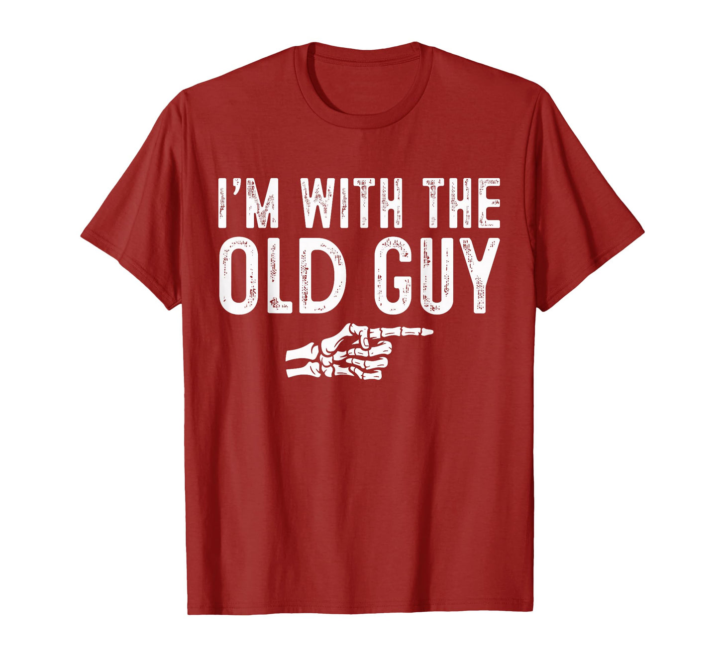 I'm with The Old Guy Easy Costume Halloween Couples Matching T-Shirt