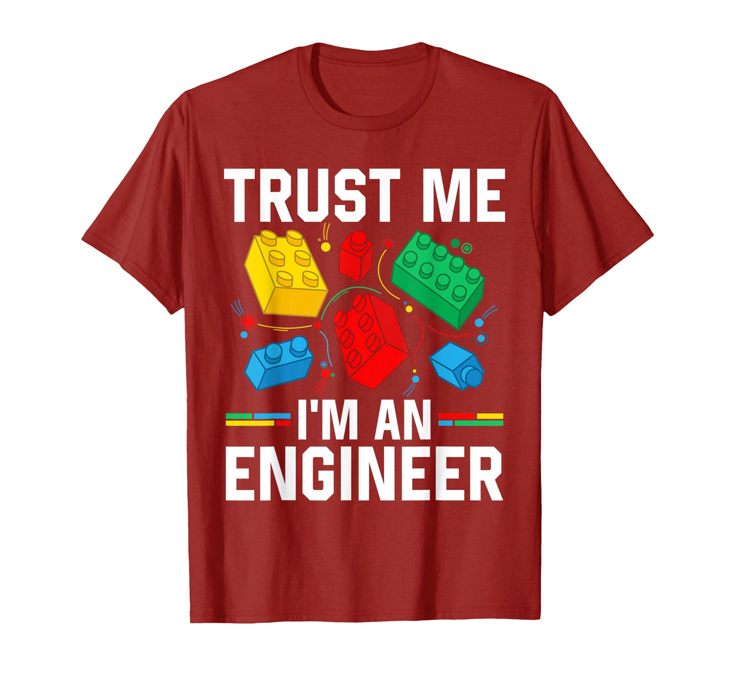 Engineer Children Kids Toy Big Building Blocks Brick Builder T-Shirt