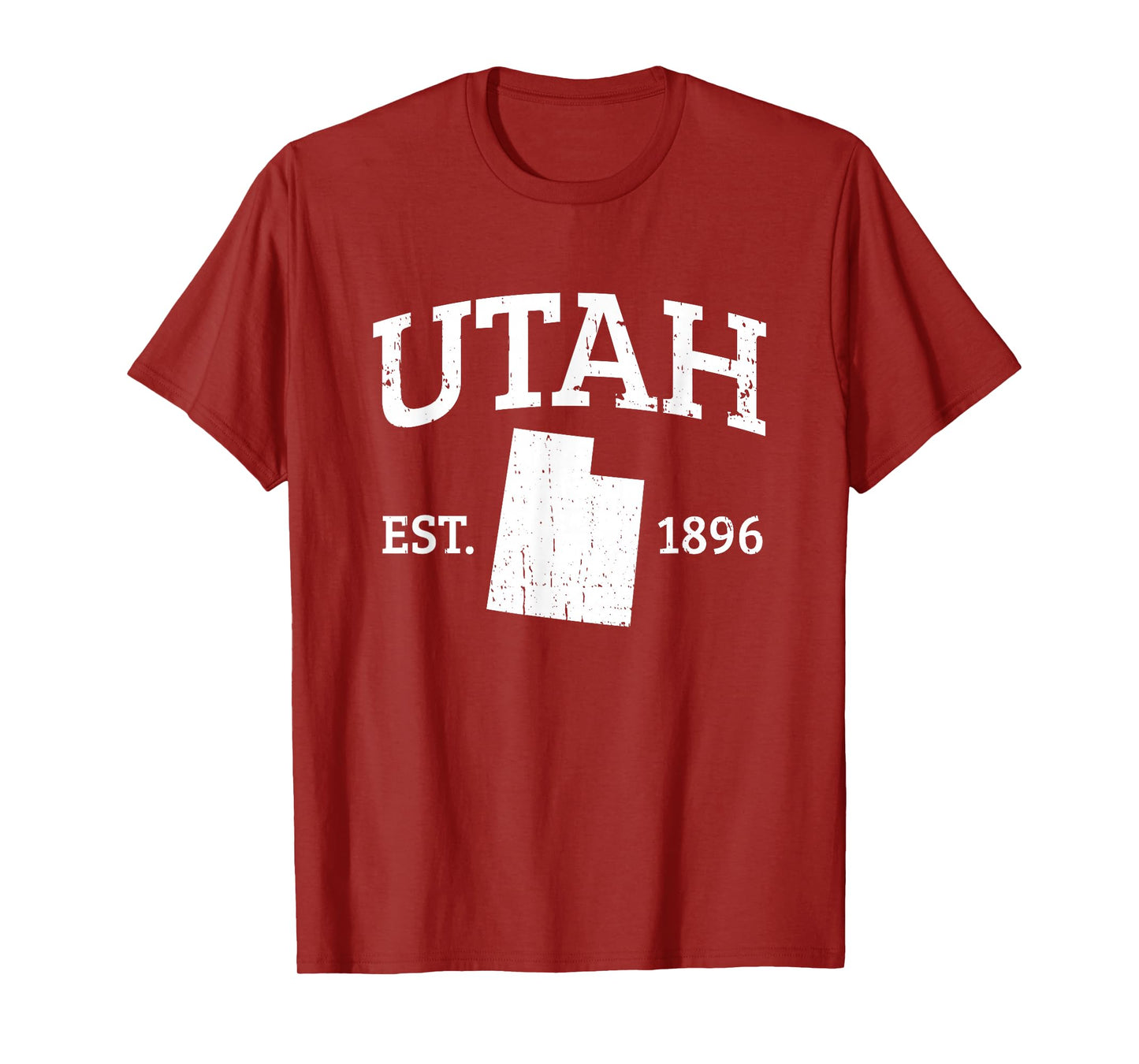 Utah State Est. 1896 Vintage USA Outline Utah T-Shirt