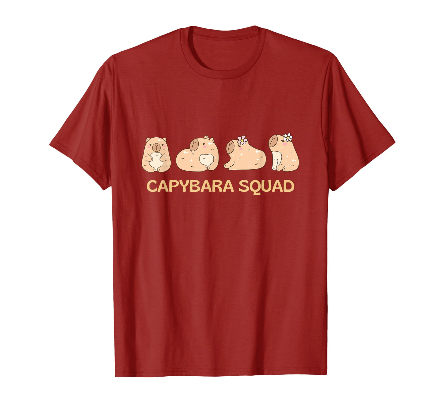 Capybara Squad Birthday Party Men Boys Kids Youth Women T-Shirt