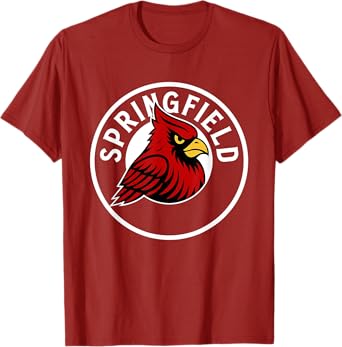 Springfield Red Cardinal Lover Gift for Men, Women & Kids T-Shirt