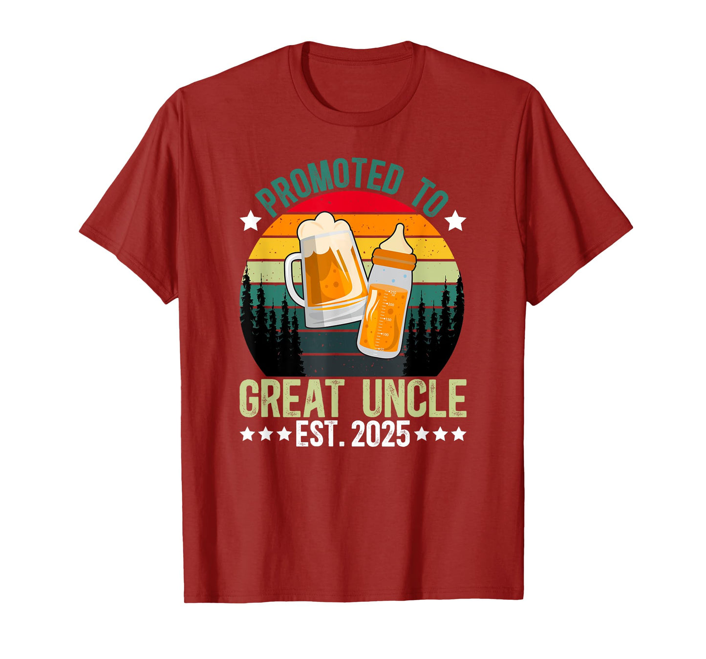 Promoted To Great Uncle 2025 New Great Uncle To Be 2025 T-Shirt