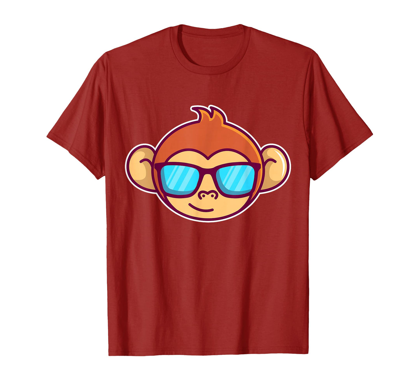 Cute Monkey With Sunglasses For Kids Who Love Monkeys T-Shirt