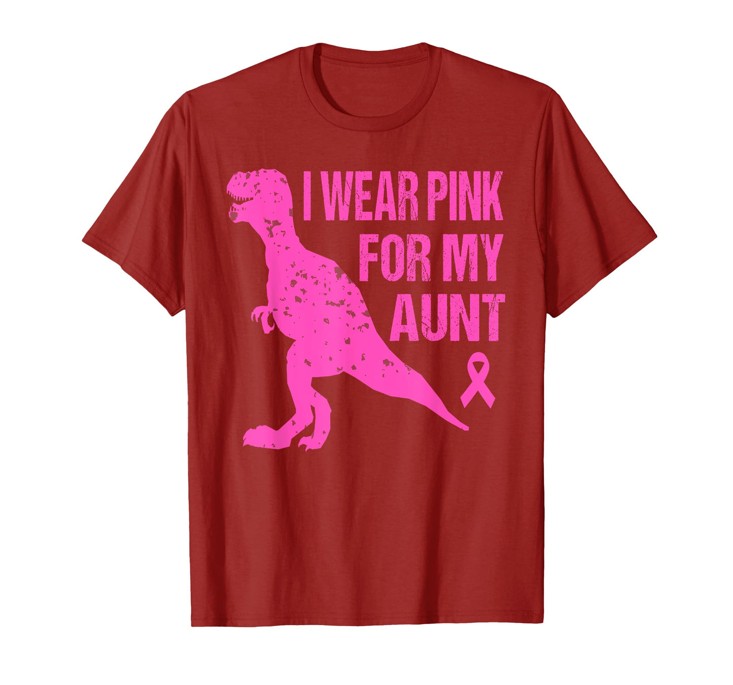 I Wear Pink For My Aunt Breast Cancer Awareness Toddler Kids T-Shirt
