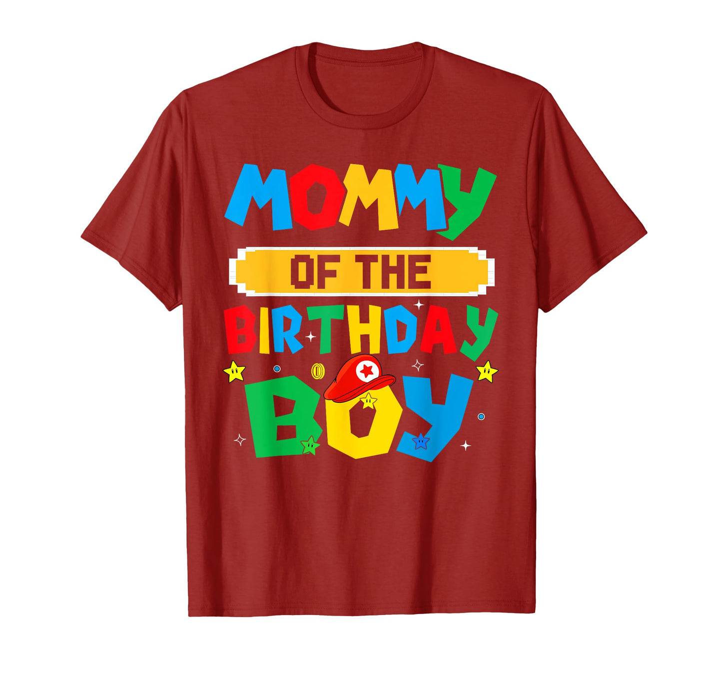 Mommy Of The Birthday Boy Game Video Gaming Matching Family T-Shirt