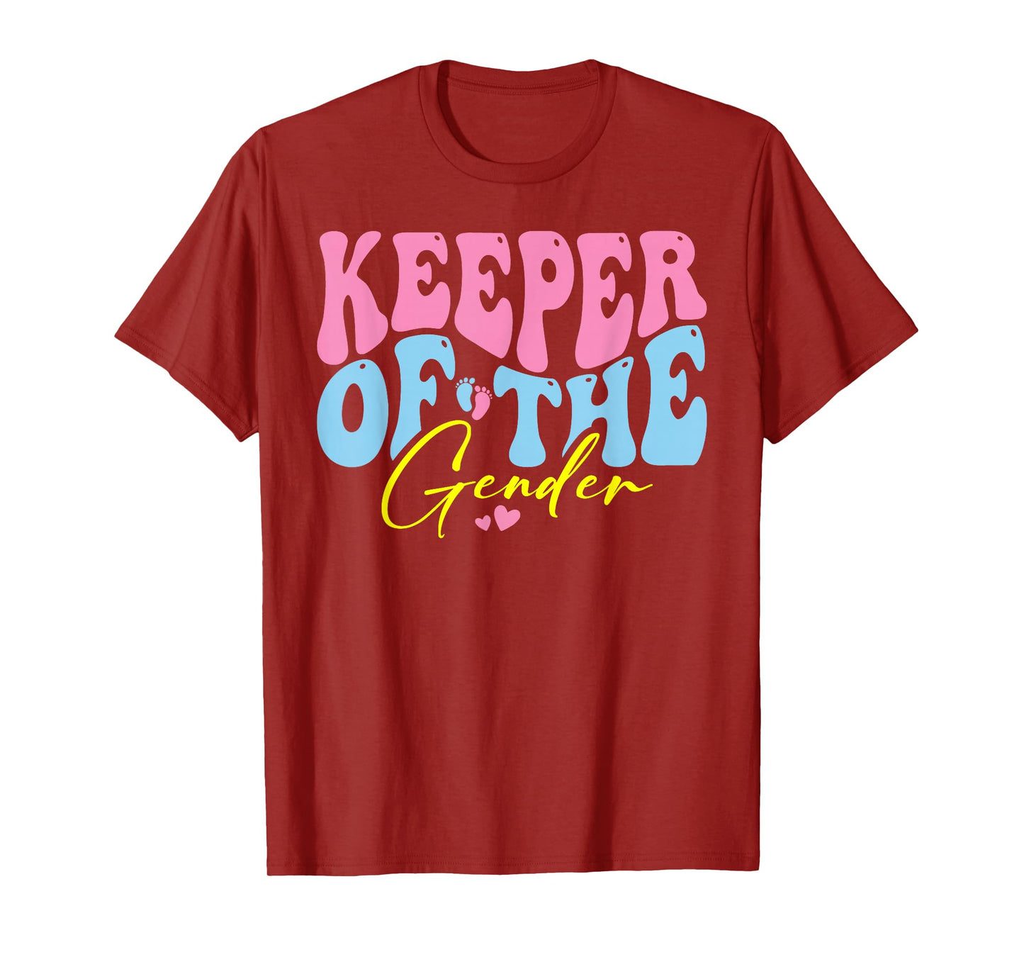 Keeper Of The Gender Reveal Funny Family Announcement T-Shirt