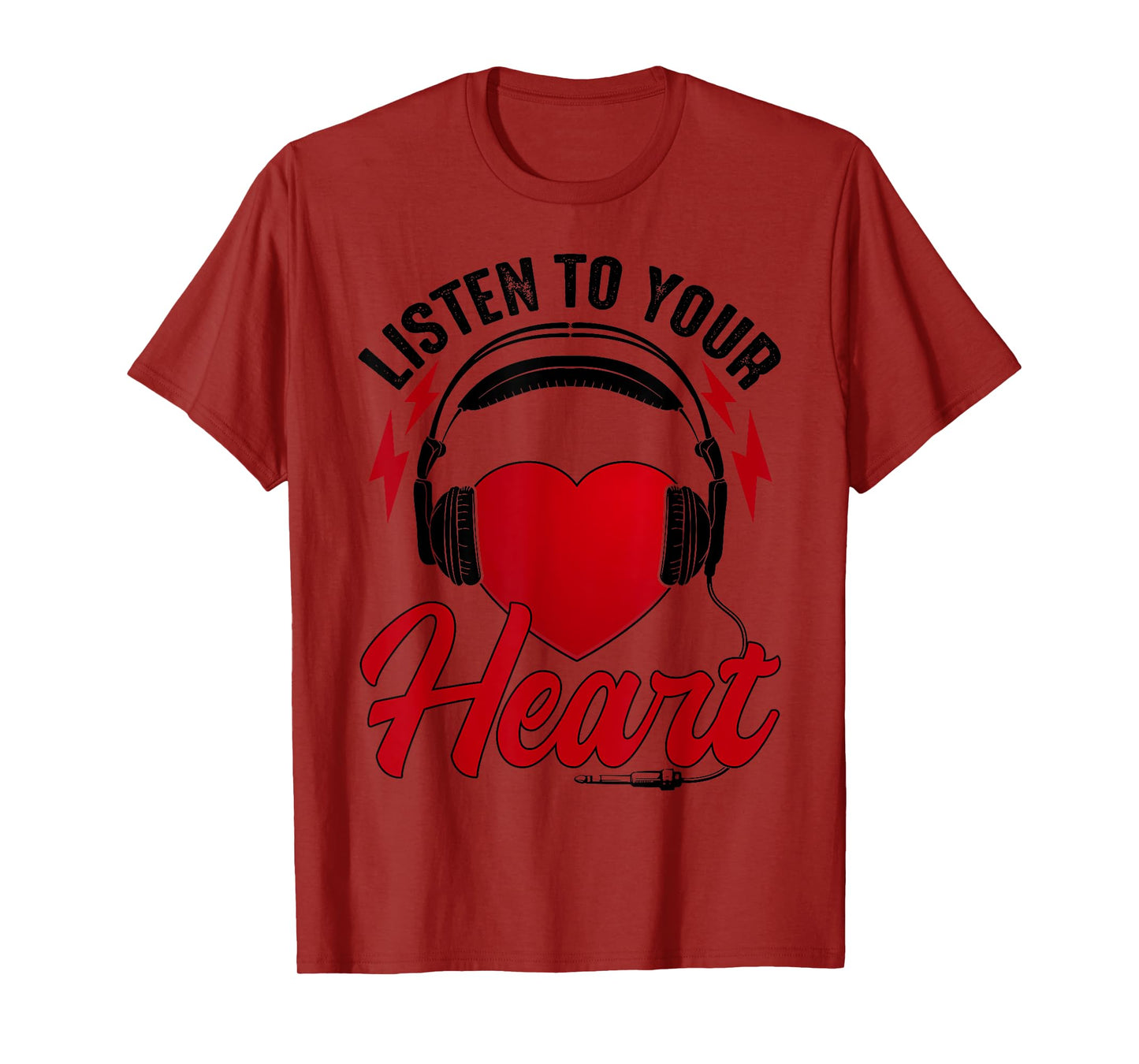Listen To Your Heart Song Shirt Roxette With Heart T-Shirt