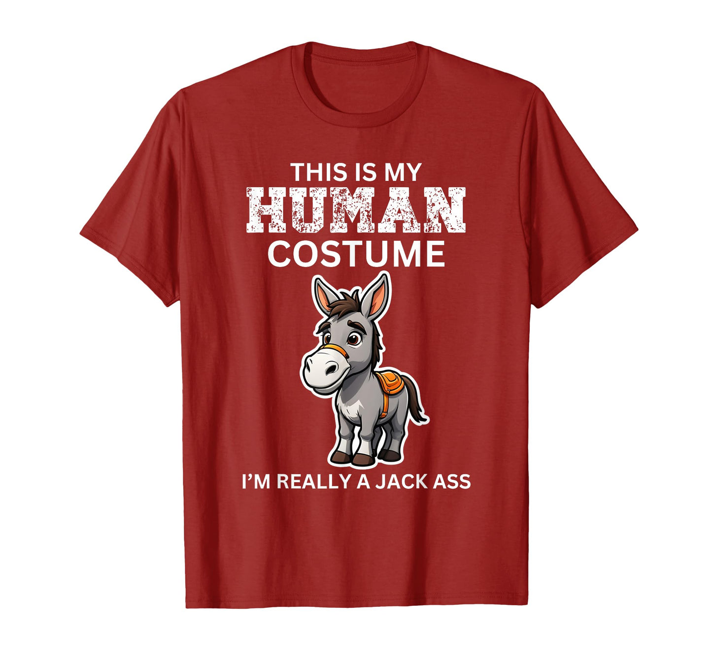 Funny Halloween Season I Am A Jackass Sarcastic Costume 2024 T-Shirt