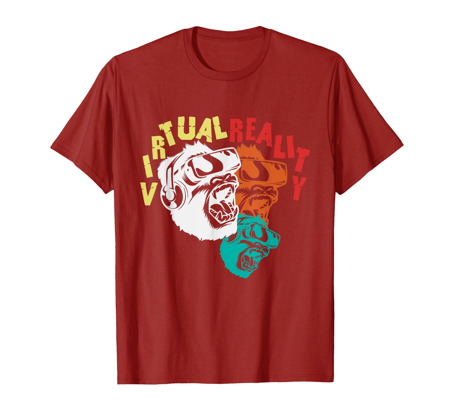 VR Virtual Reality Monkey Player Gamer Gorilla Gift T-Shirt