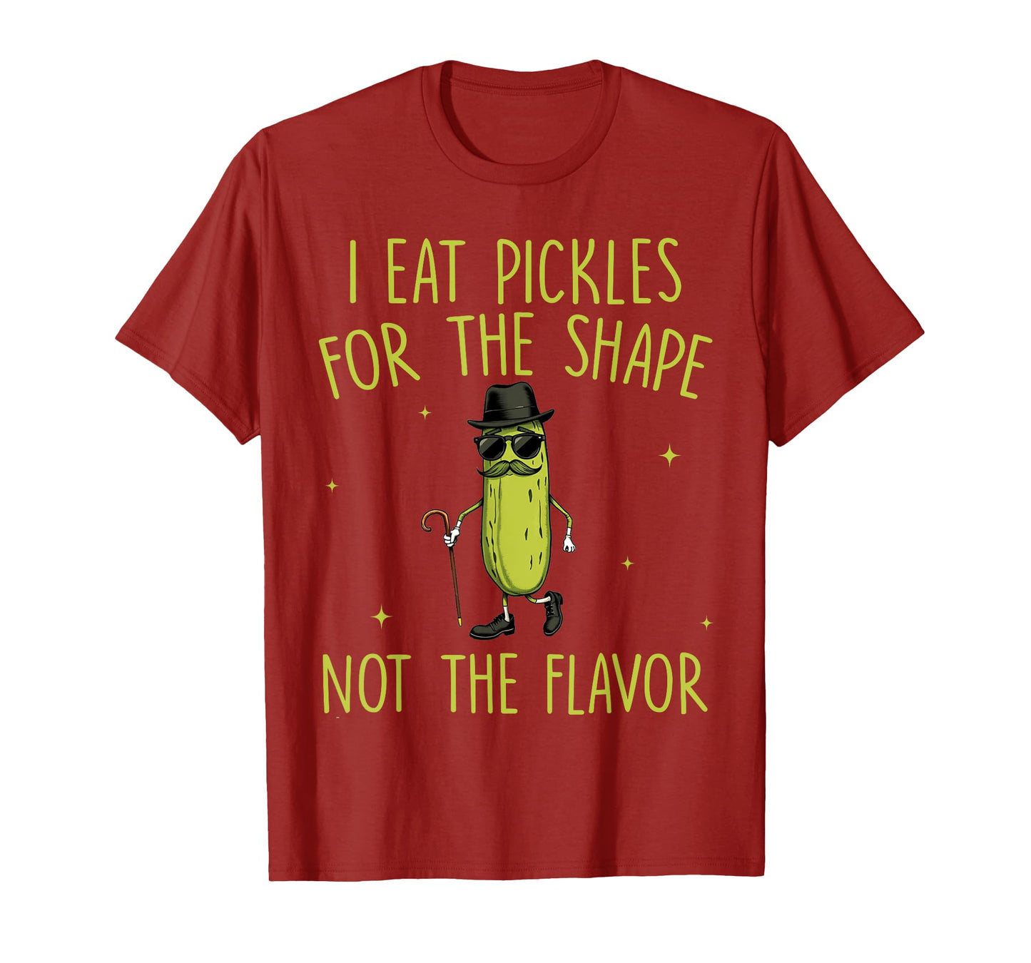 Funny Pickle I Eat Pickles For The Shape Inappropriate Meme T-Shirt