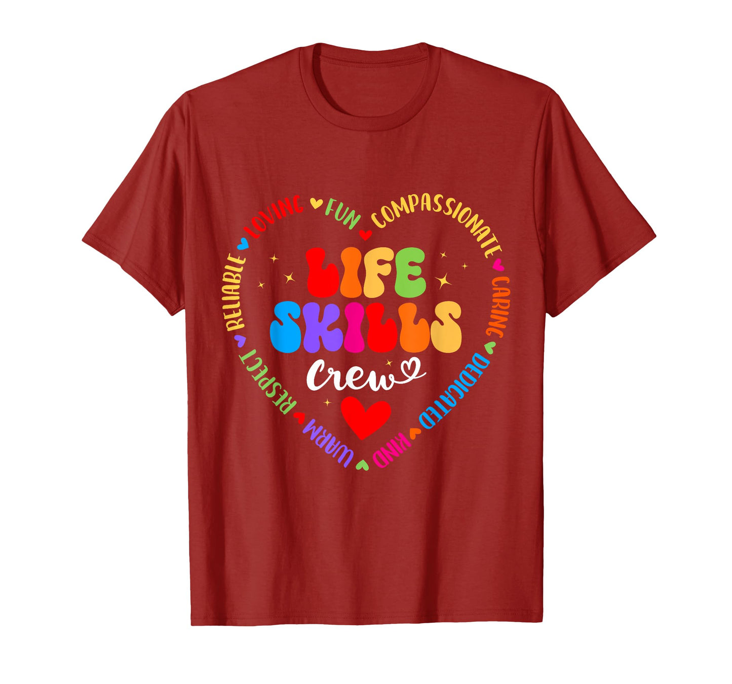 Life Skills Squad Vibes Be Kind School Life Skills Teacher T-Shirt