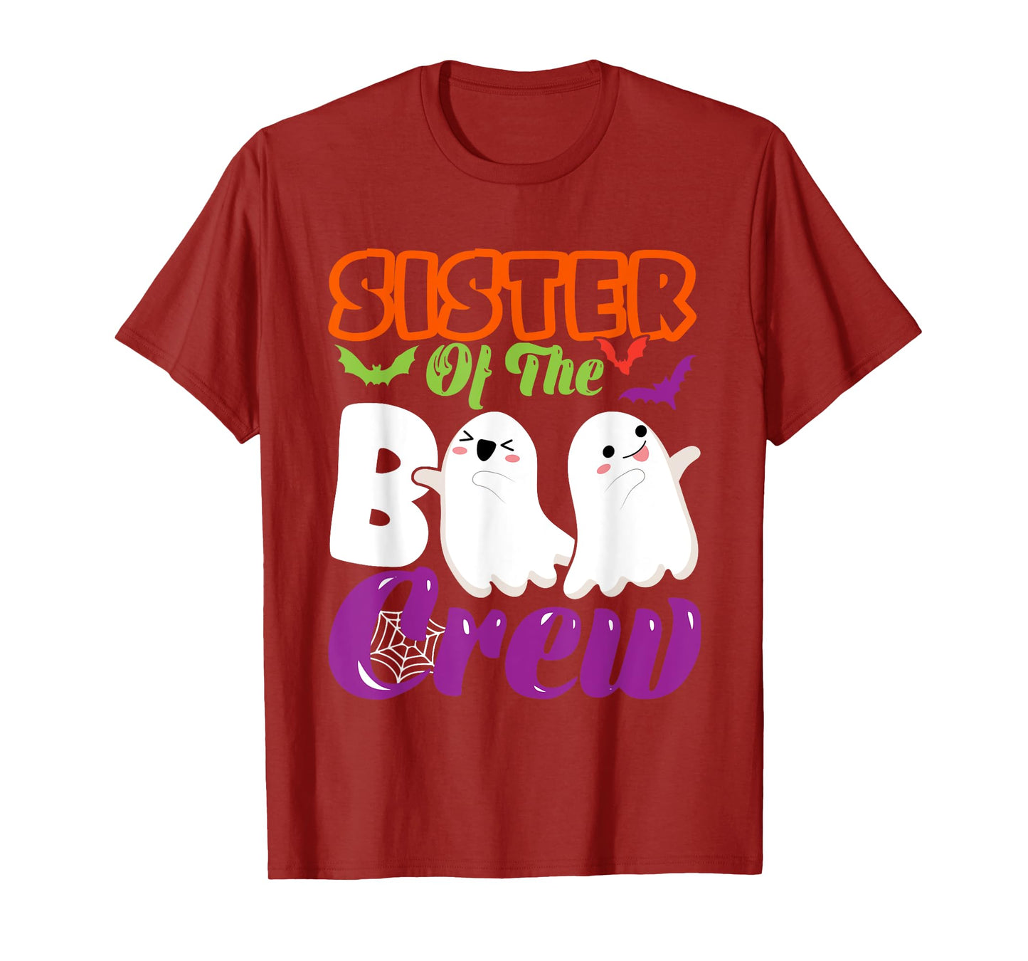 Sister Of Boo Halloween Crew Costume Boo Ghost Lover Family T-Shirt