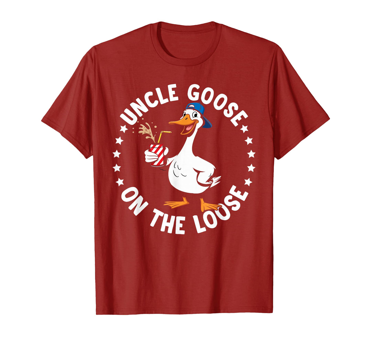 Uncle Goose On The Loose Funny Silly Goose Meme Humor T-Shirt