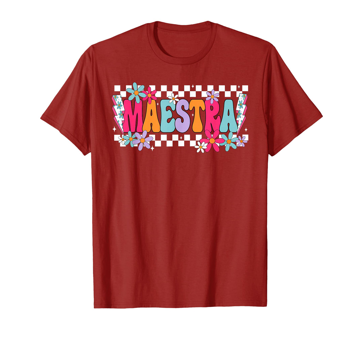 Maestra Teacher Spanish Back To School First Day Of School T-Shirt