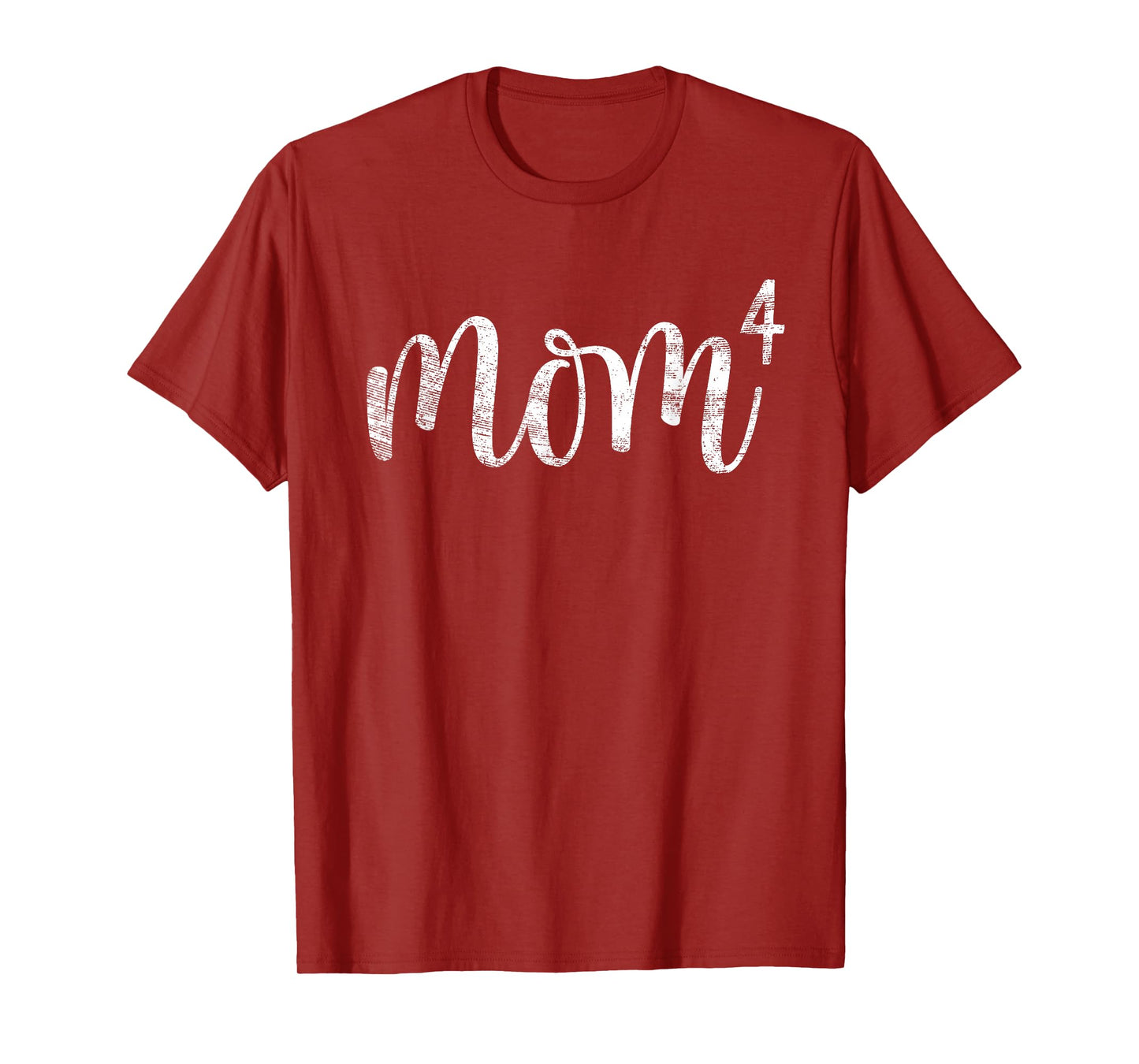 Mom4 Mom of 4 Mother of Four Kids Mama Gifts Mothers Day T-Shirt
