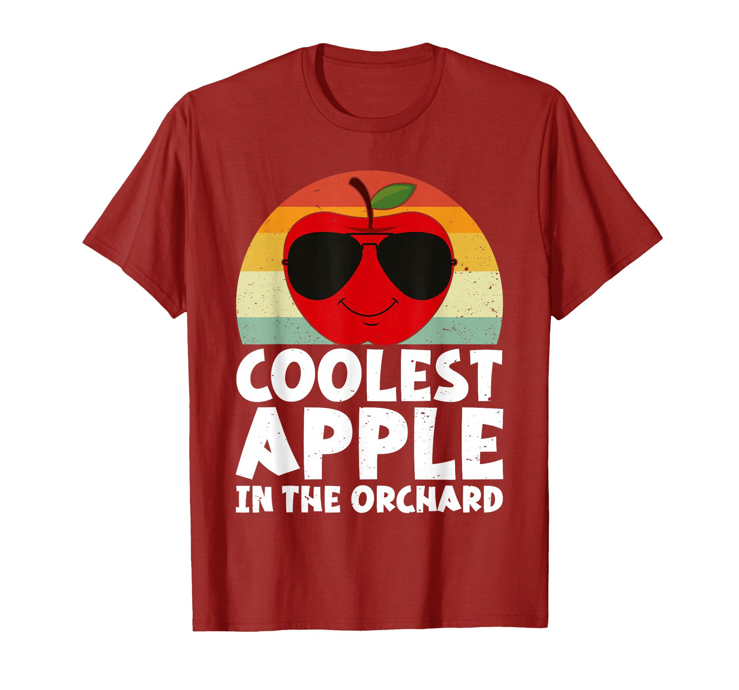 Retro Coolest Apple in the Orchard | Apple Picking Season T-Shirt