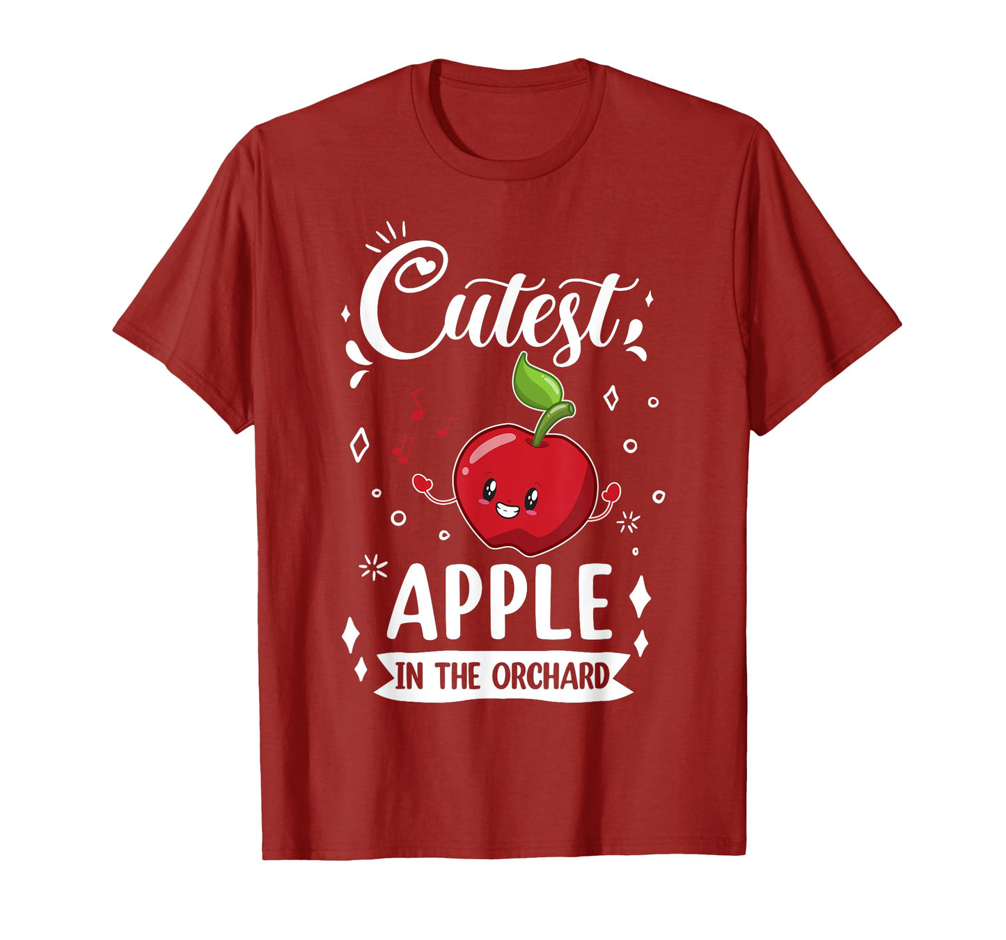 Funny Cutest Apple In The Orchard Apple Picking Kids T-Shirt