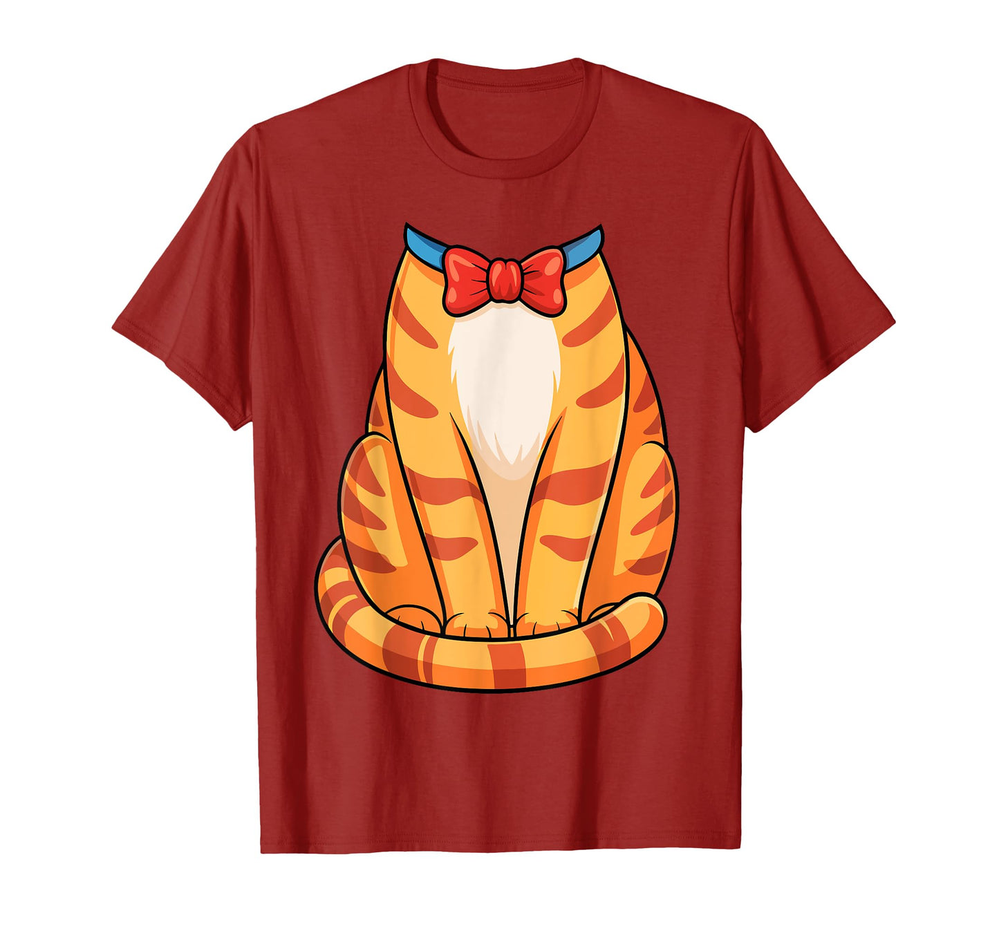 Orange Cat Shirt Adult Kids Men Women Tabby Cat Costume T-Shirt