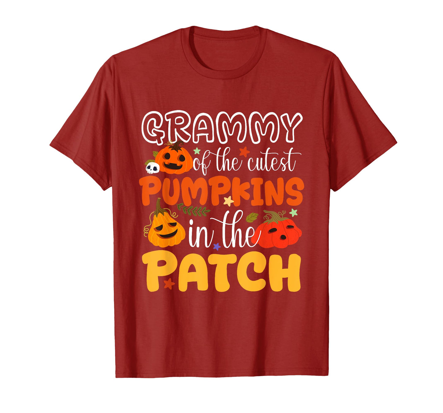 Grammy Of The Cutest Pumpkins In The Patch Halloween Women T-Shirt