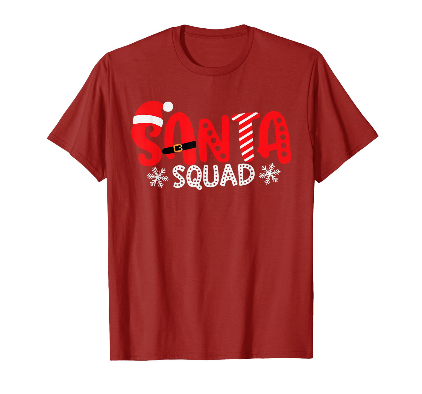 Santa Squad Christmas Team Santa Crew Family Matching Xmas T-Shirt