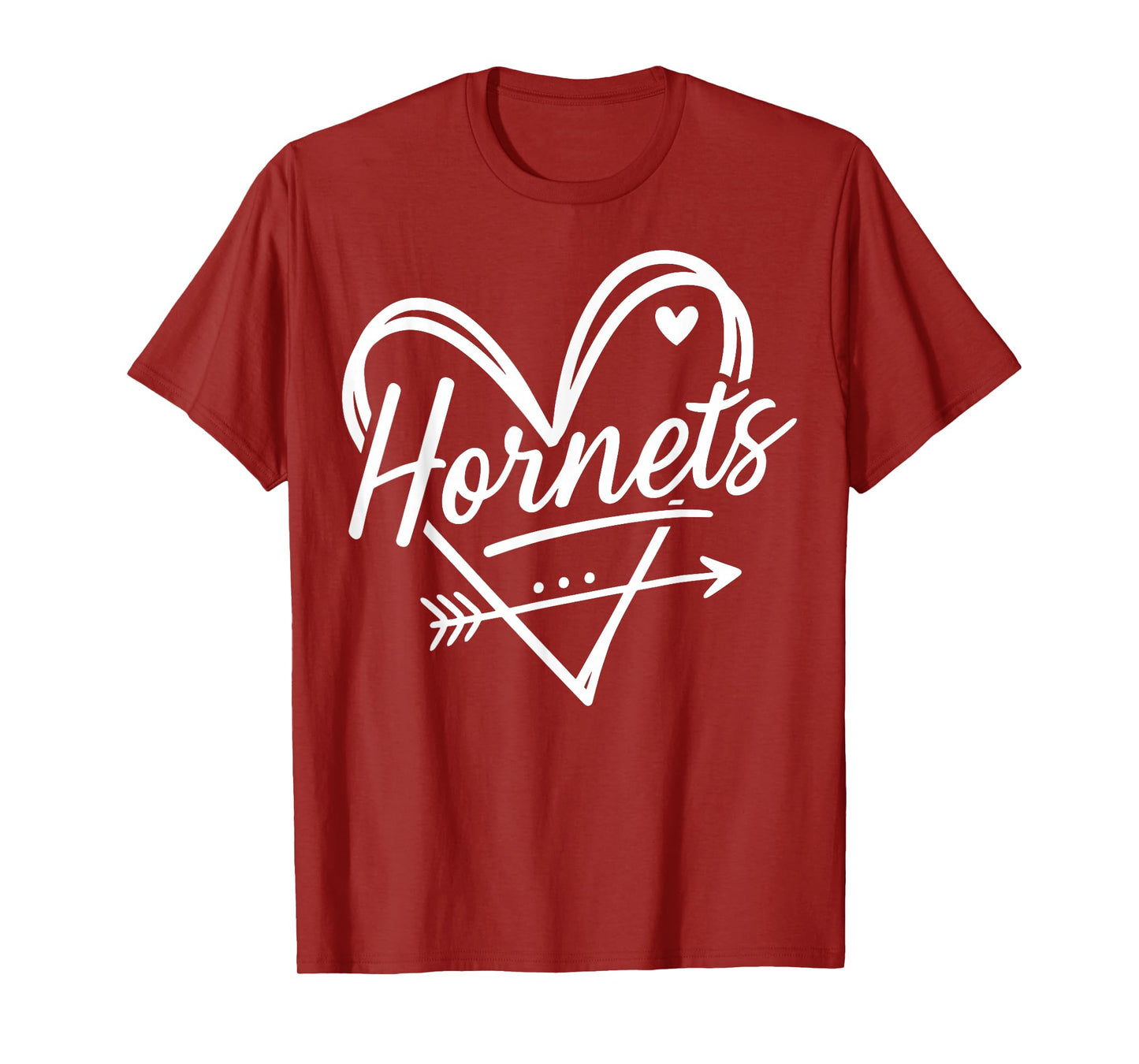 Vintage Hornets Heart Retro Style Gift for Men Women Kid T-Shirt