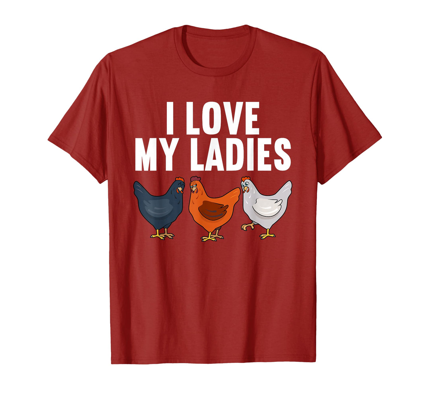 Funny Chicken Art For Men Women Kids Farming Chicken Farmer T-Shirt