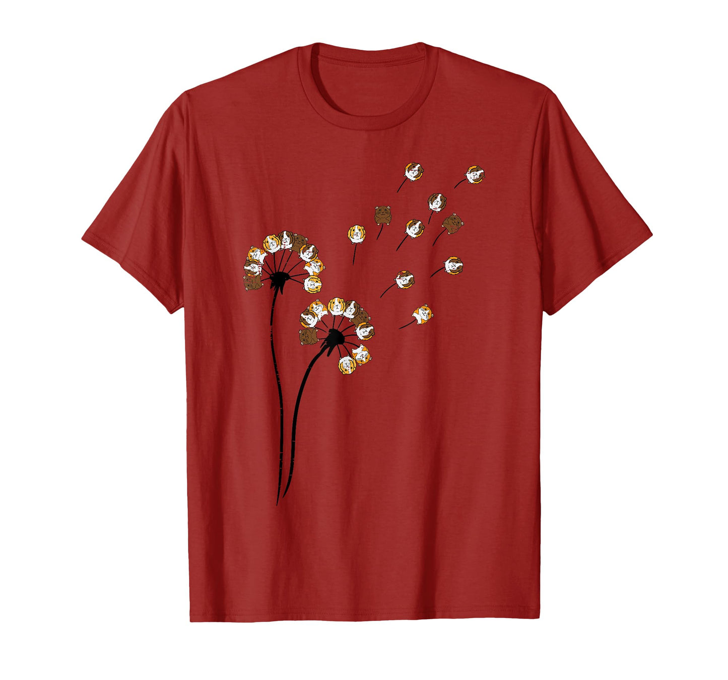 Guinea Pig Flower Dandelion Cavy Lover Women Girls Kids Men T-Shirt