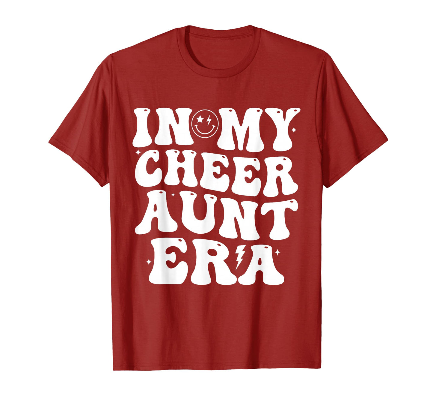 In My Cheer Aunt Era Trendy Cheerleading Sports Cheer Auntie T-Shirt
