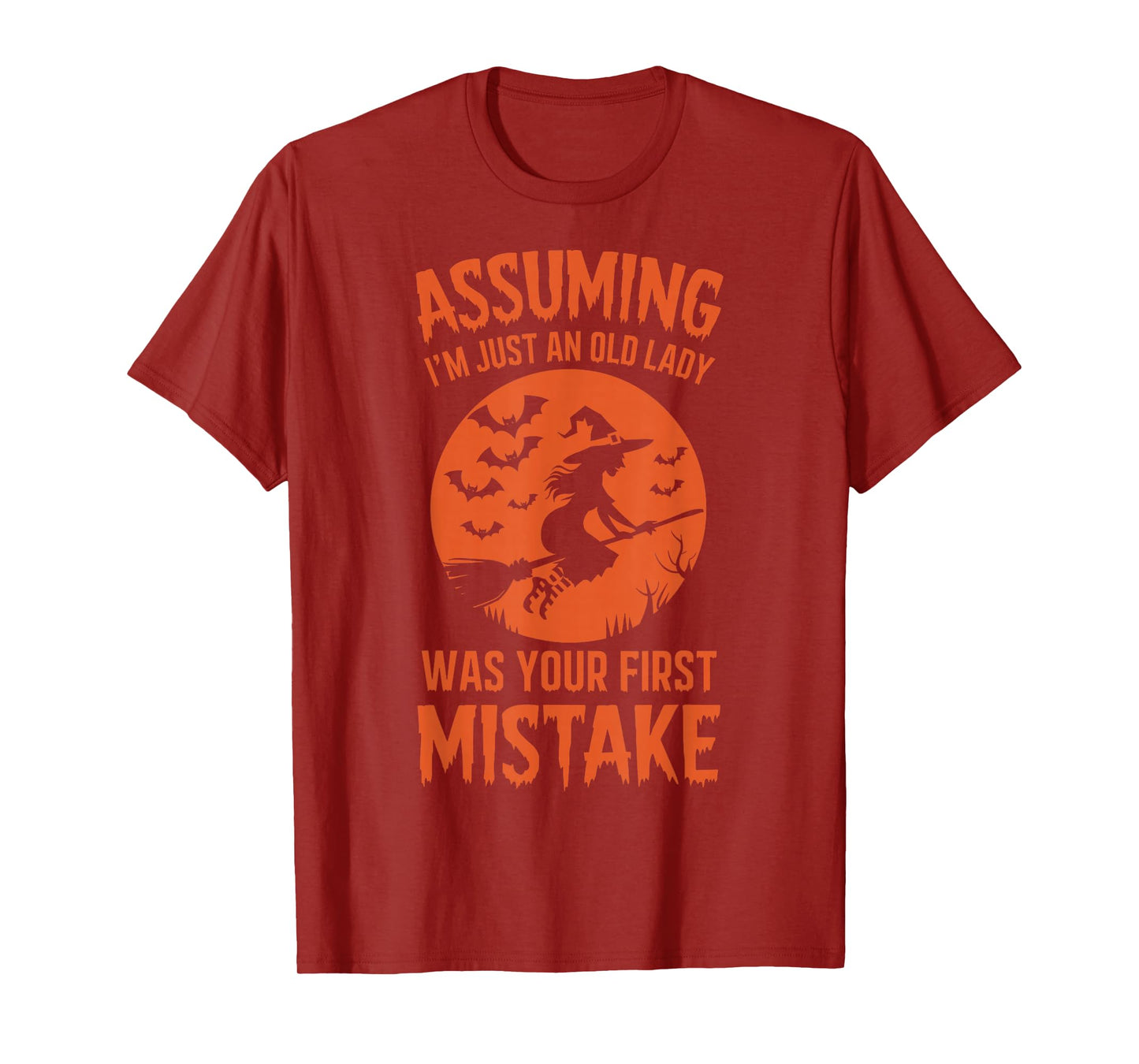 Assuming I'm Just An Old Lady Was Your First Mistake Witch T-Shirt
