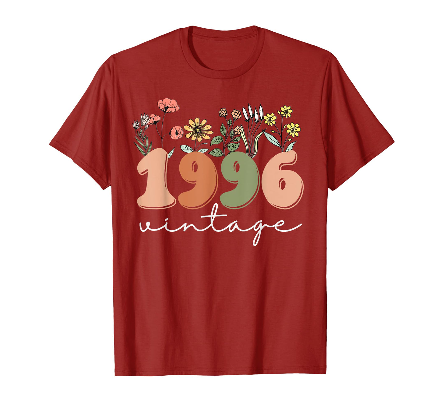 30 Years Old Vintage 1996 30th Birthday Tee Wildflower Women T-Shirt