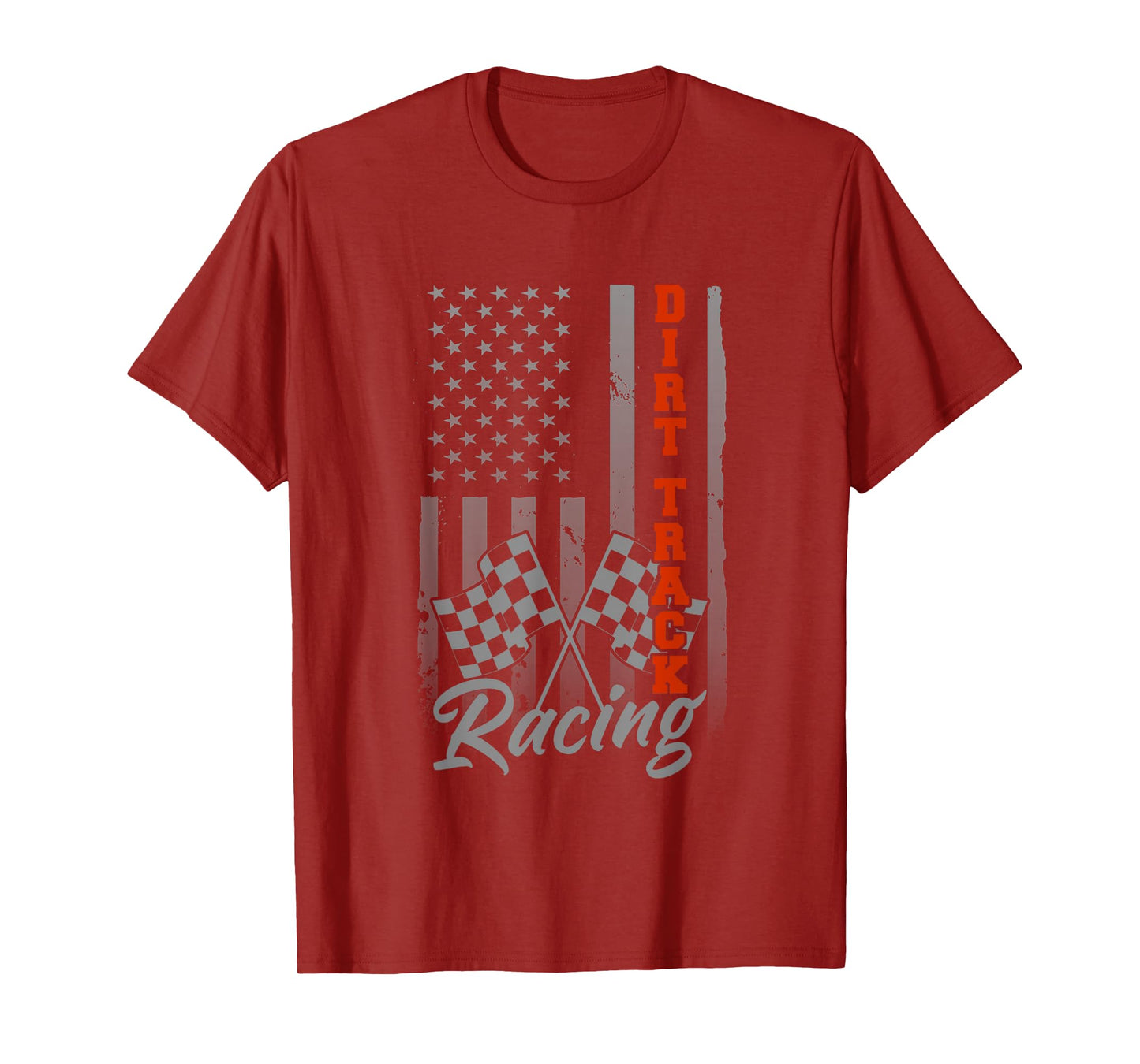 American Flag Racing Race Car USA Family Matching Pit Crew T-Shirt