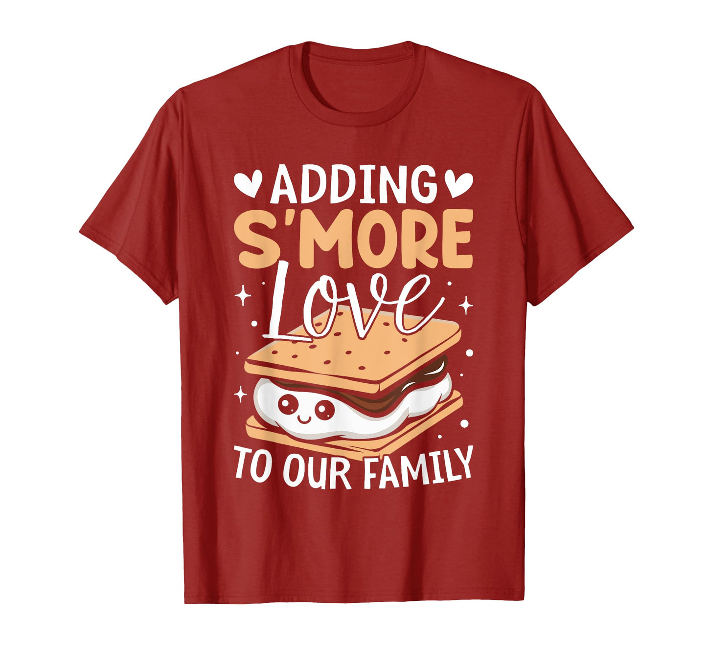 Adding S'more Love to Our Family Marshmallow Smore Lovers T-Shirt