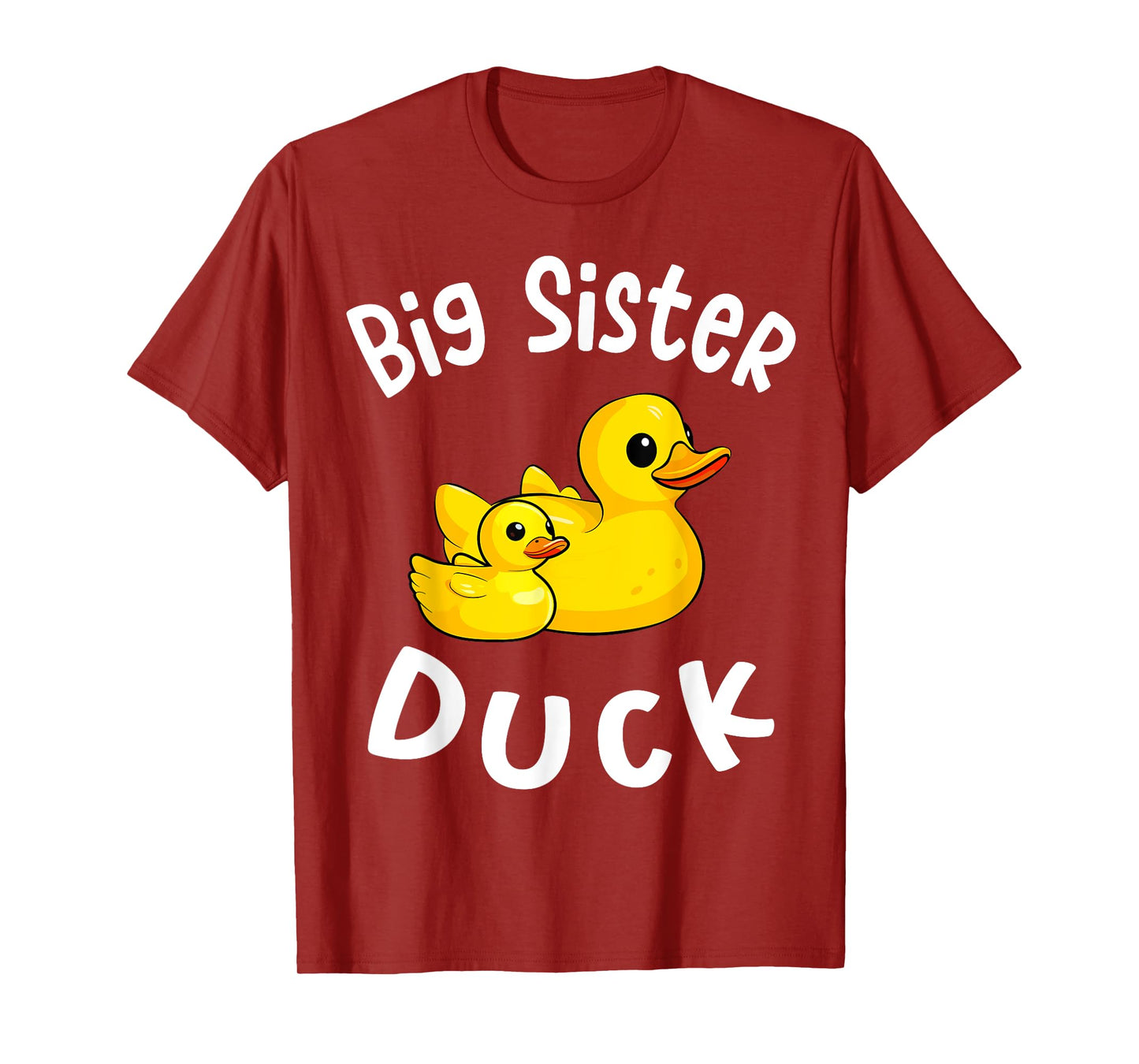 Big Sister Duck Birthday Rubber Duck Kids Family Matching T-Shirt