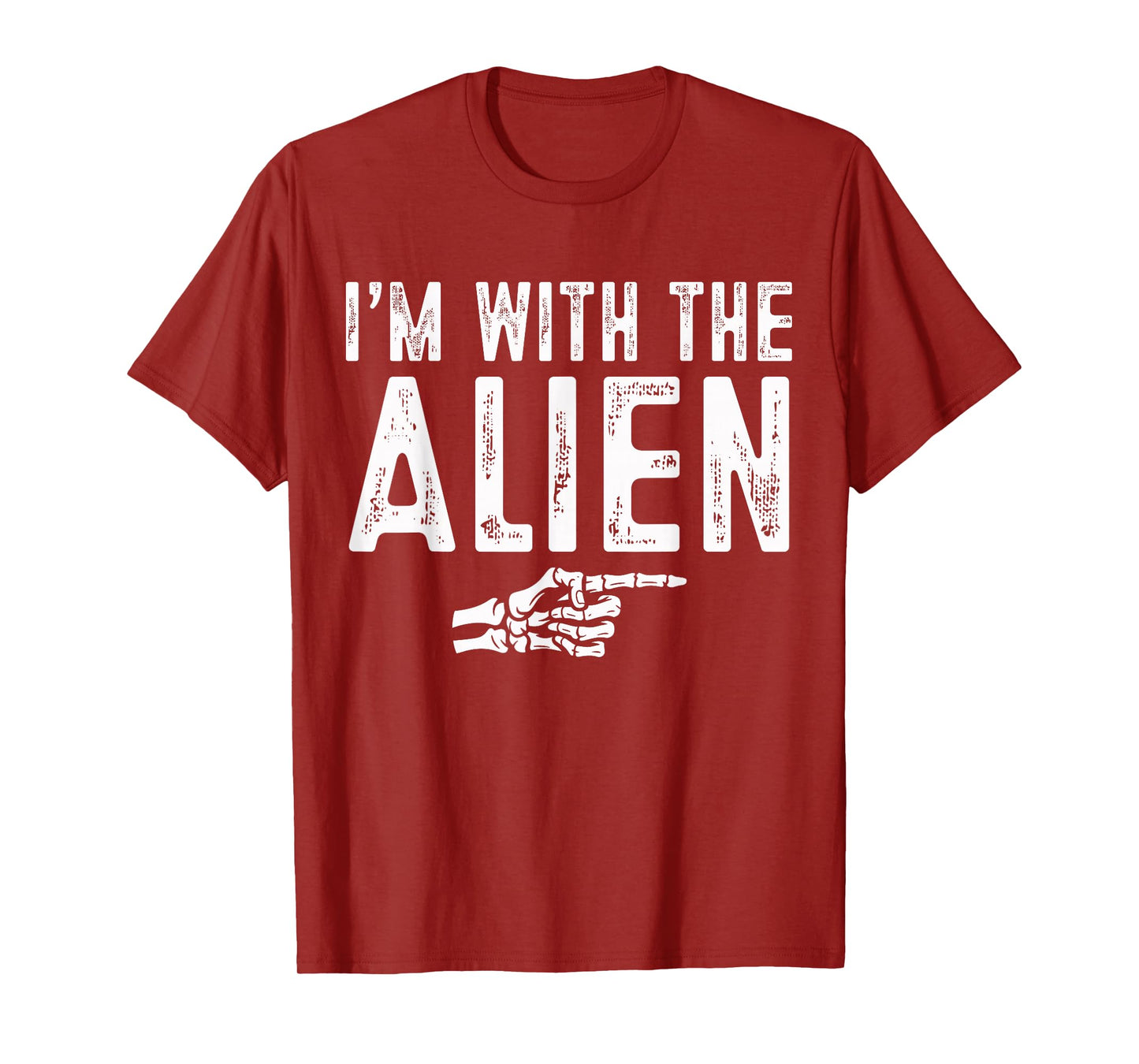 I'm with The Alien Easy Costume Halloween Couples Matching T-Shirt