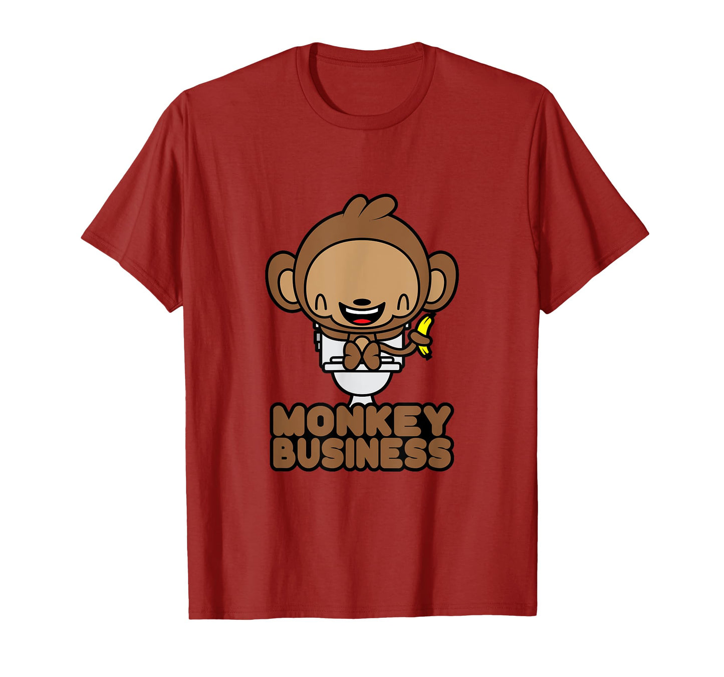 Potty Training Shirt Cute Toddler Monkey Business Toilet T-Shirt