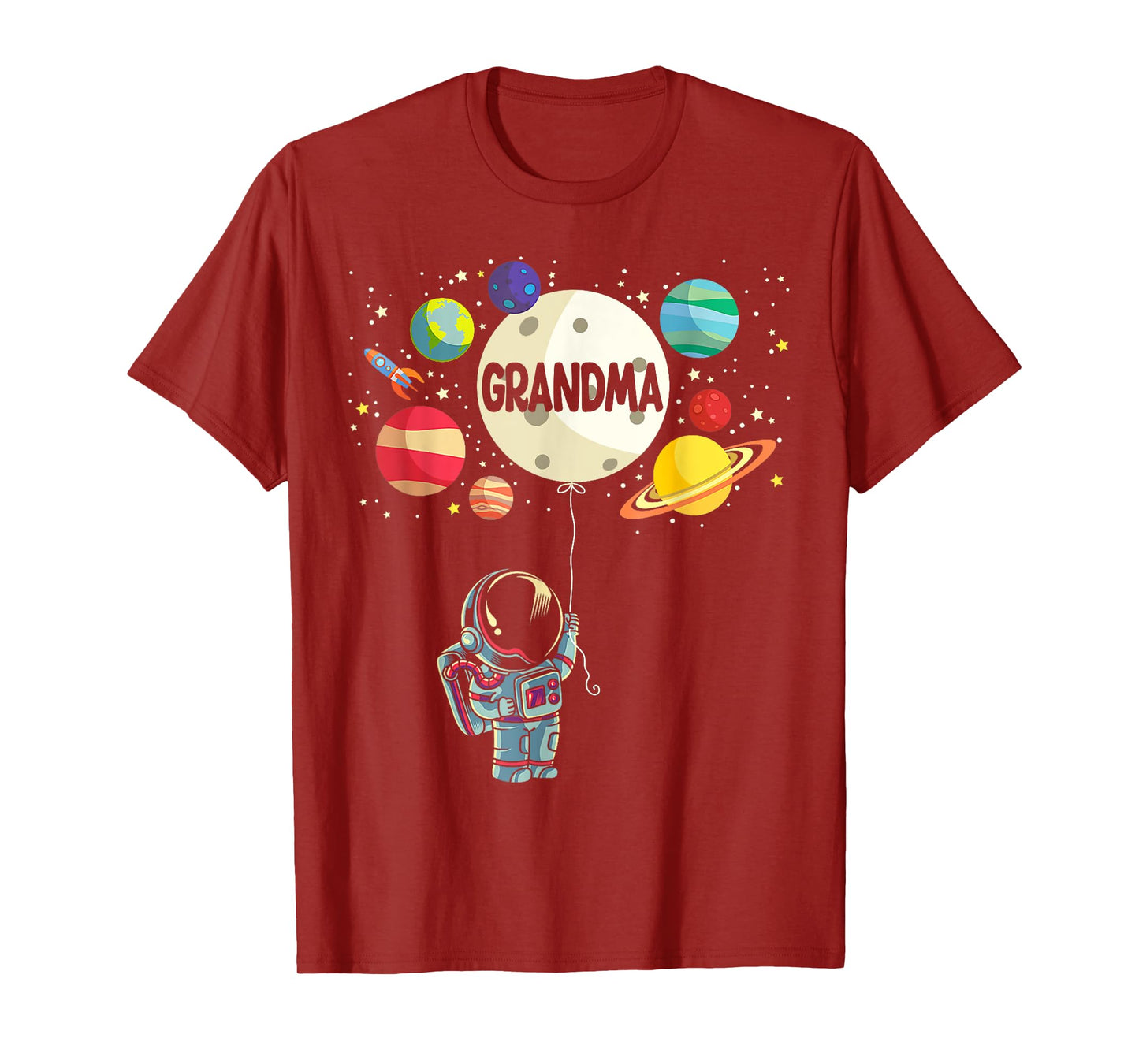 Grandma of The Birthday Boy Space Astronaut 1st Birthday T-Shirt