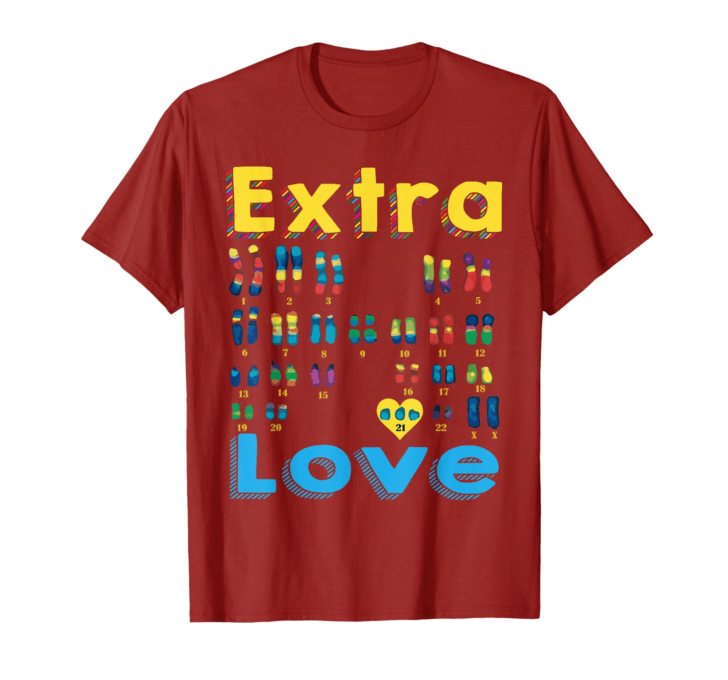 Trisomy 21 XX Extra Chromosome Girl World Down Syndrome Day T-Shirt