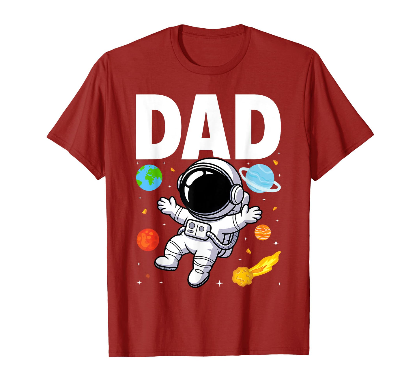 Dad Daddy Father Space Astronaut Birthday Family Matching T-Shirt