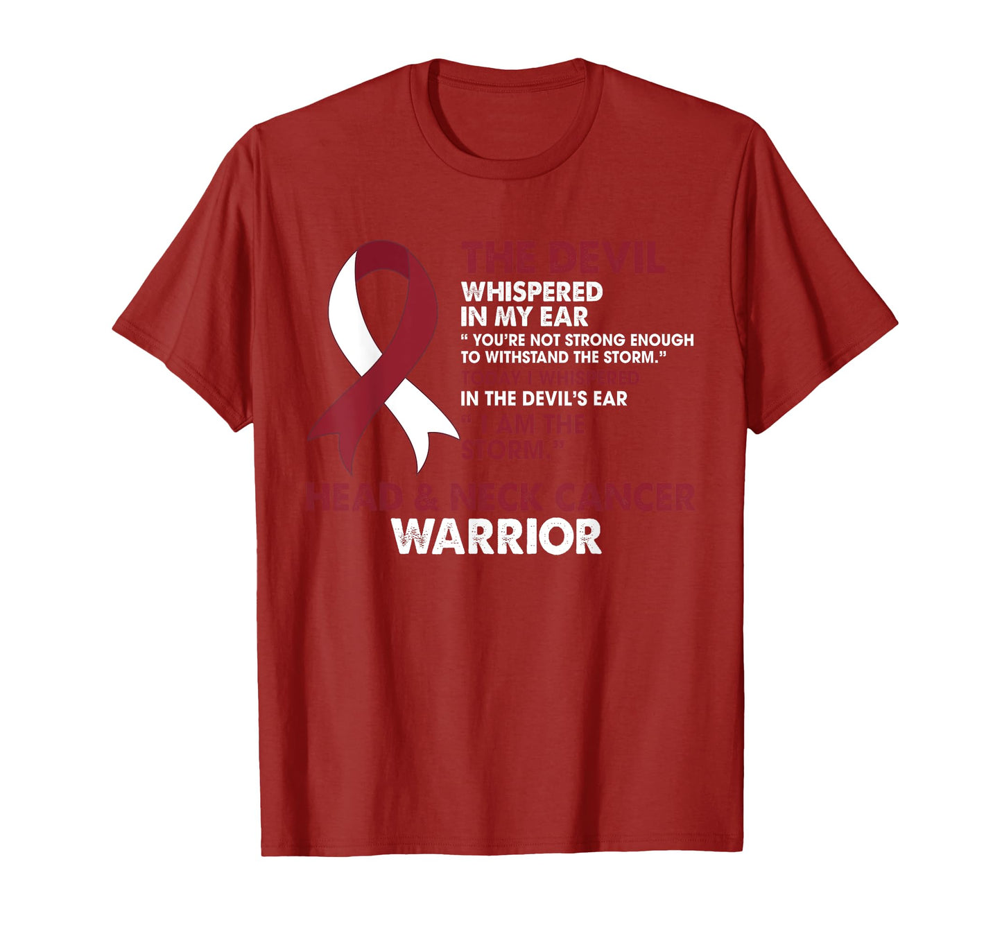 I Am The Storm Head & Neck Cancer Awareness Warrior Fighter T-Shirt