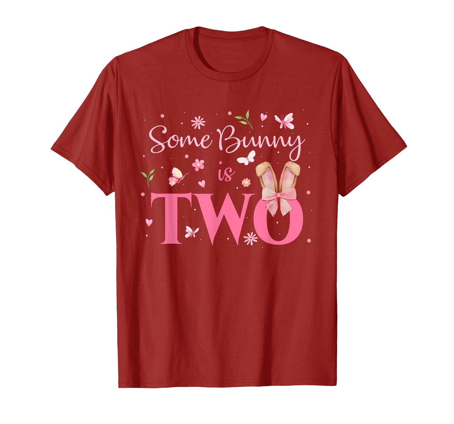 Some Bunny Is Two 2nd Birthday Girl Easter 2 Year Old Bday T-Shirt