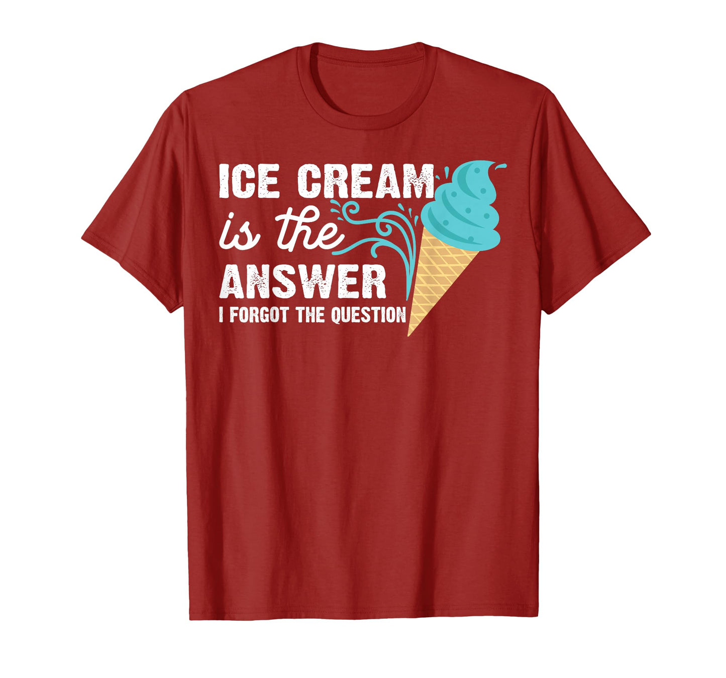 Funny Ice Cream Art for Men Women Kids Dessert Ice Cream T-Shirt