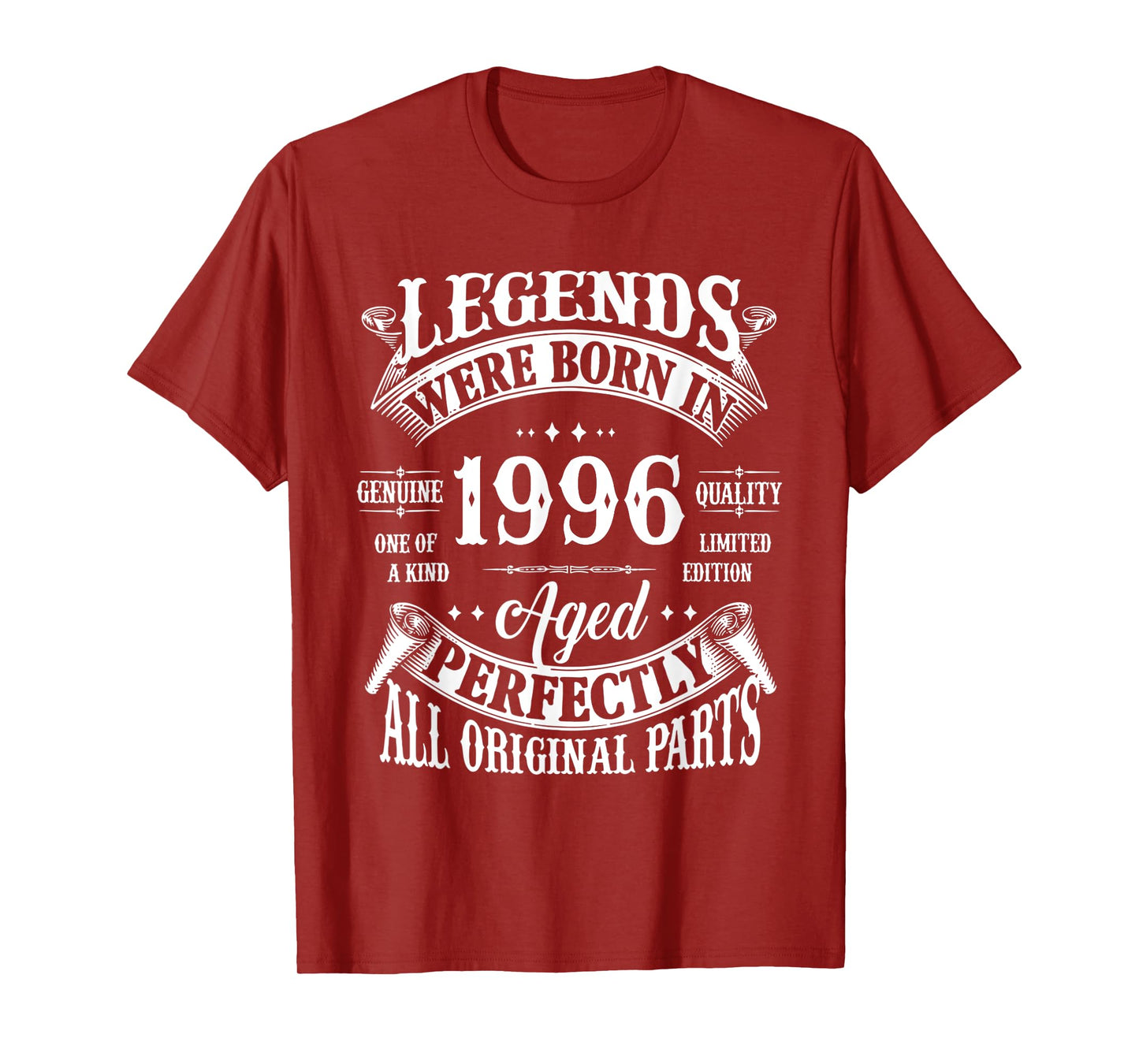 30th Birthday Shirt Vintage Born In 1996 30 Years Old B-day T-Shirt