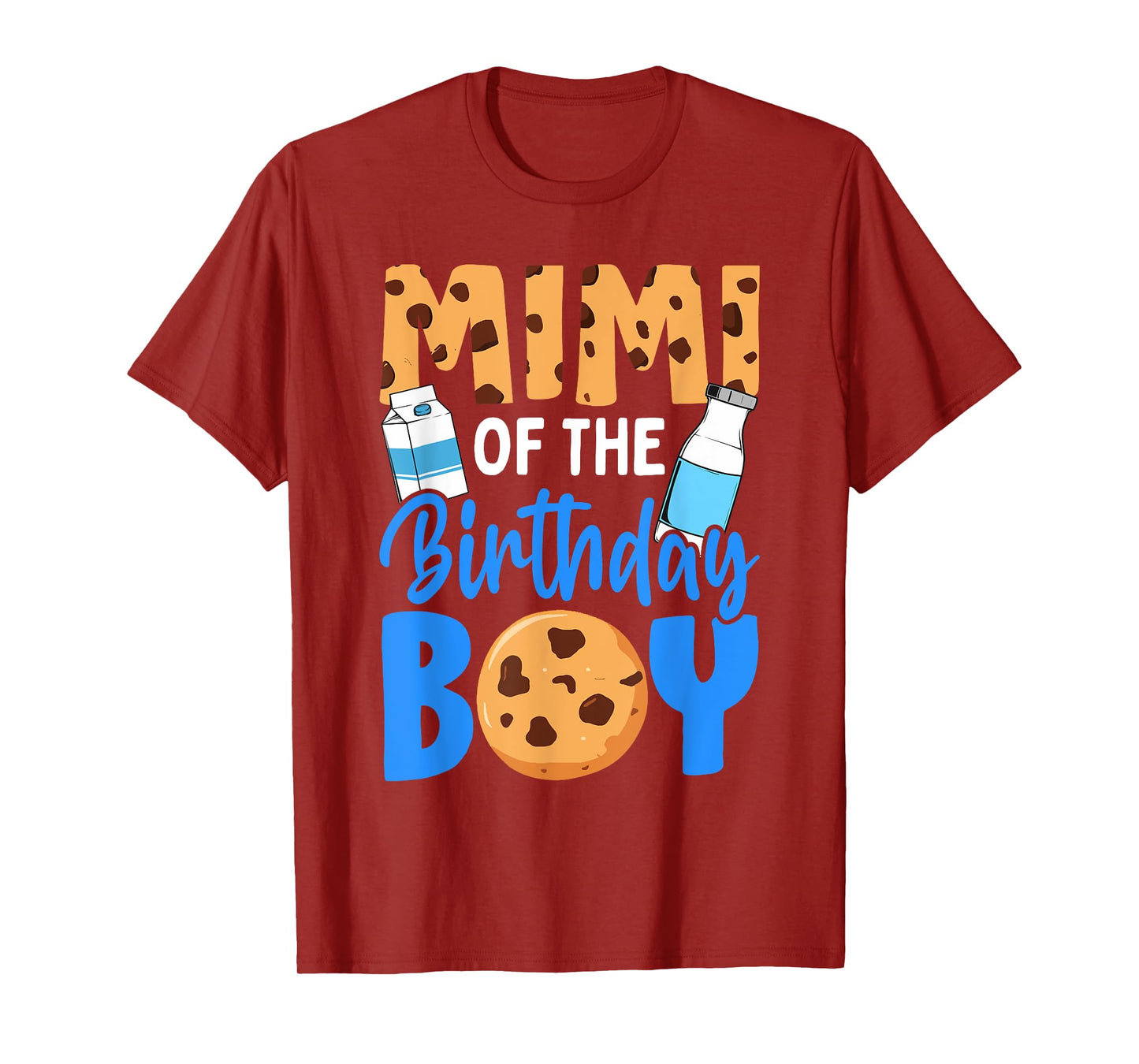 Mimi of the birthday boy Milk and Cookies 1st birthday T-Shirt