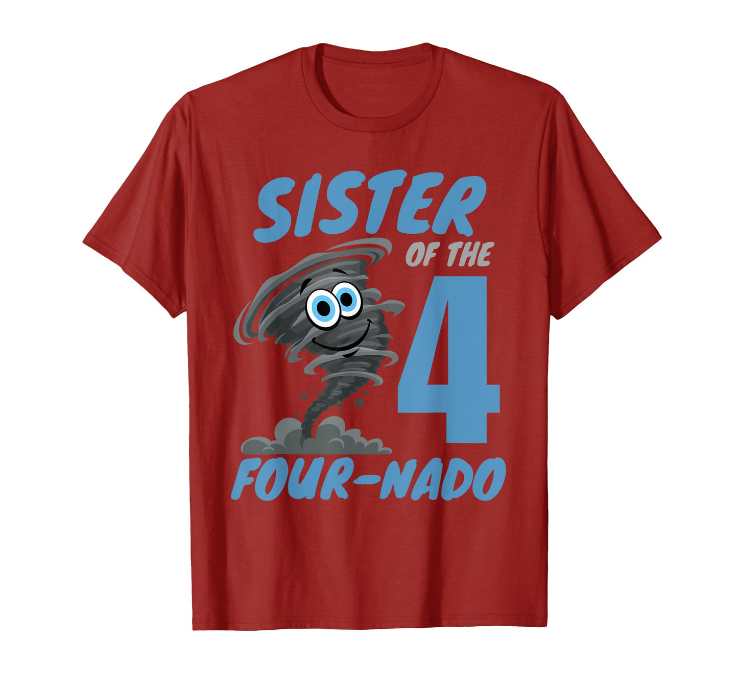 Sister of The Four-Nado Storm TorNado 4th Birthday Boy T-Shirt
