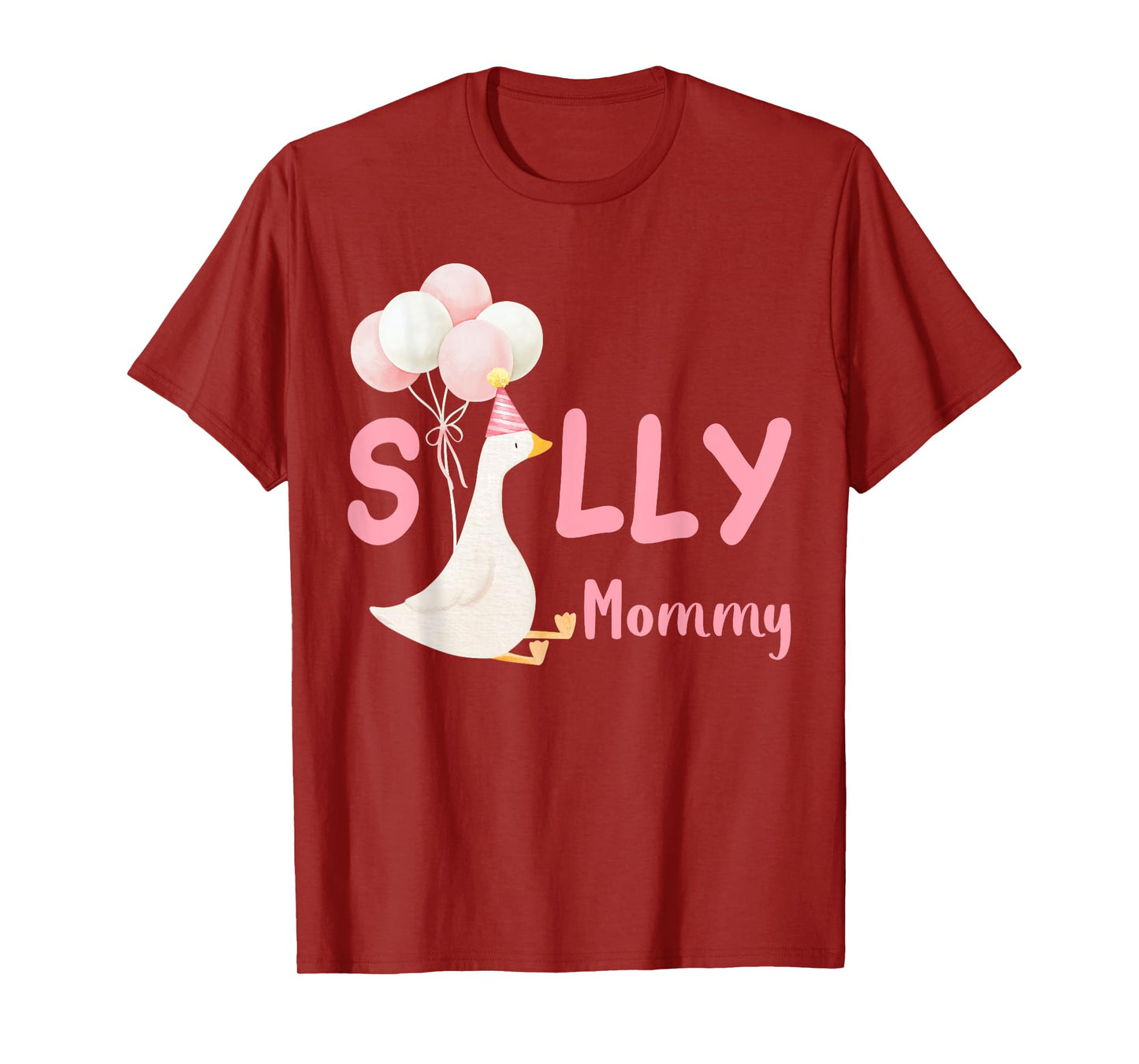 Silly Mommy Goose Family Matching Birthday Squad Crew T-Shirt