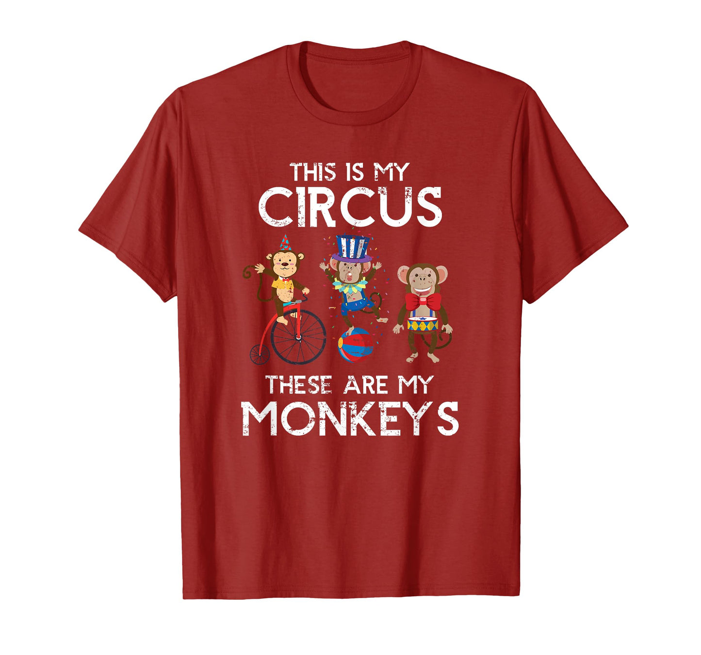 Zoo Keeper Animal Jungle Gift Monkey T-Shirt - Black - Small - Unisex-Adults - Short Sleeve - Cotton 60% Polyester 40%