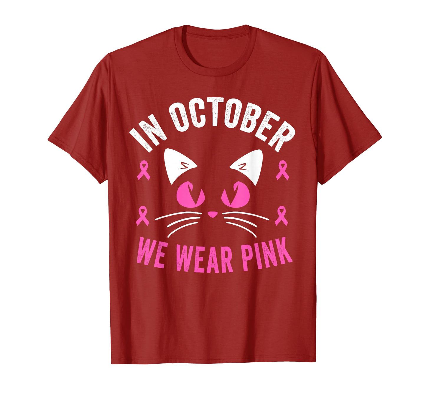 In October We Wear Pink Breast Cancer Awareness Kids Toddler T-Shirt